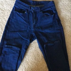 High waisted Levi jeans